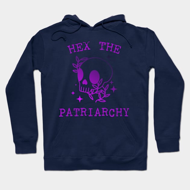 Hex The Patriarchy Femіnist Witch Funny Magical Mystical Magic scull Hoodie by Meteor77